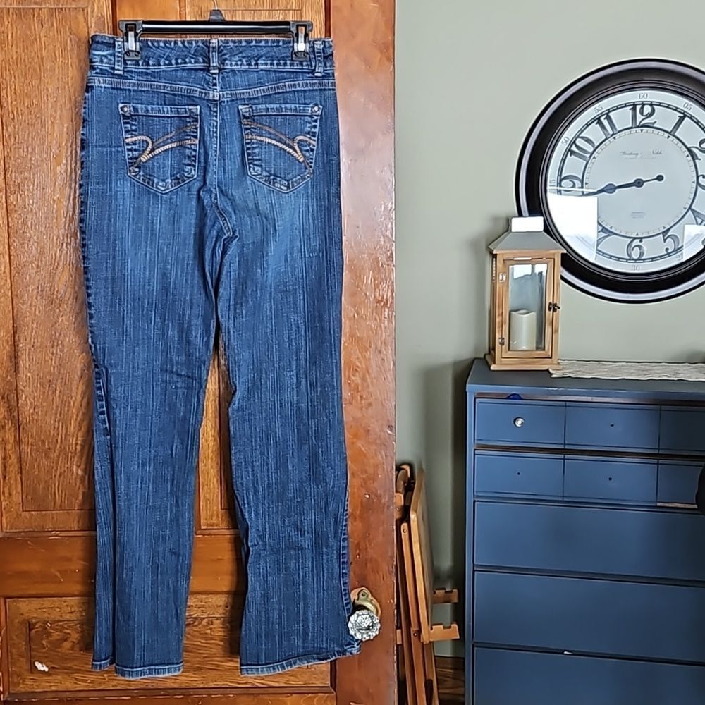 Nine West‎ Mariana Tummy‑Control Bootcut Jeans W29 – Dark Wash Y2K Vibes